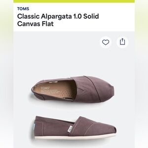 Toms Women's Slip-On Canvas Flats in Brown